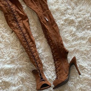 Thigh High brown boot